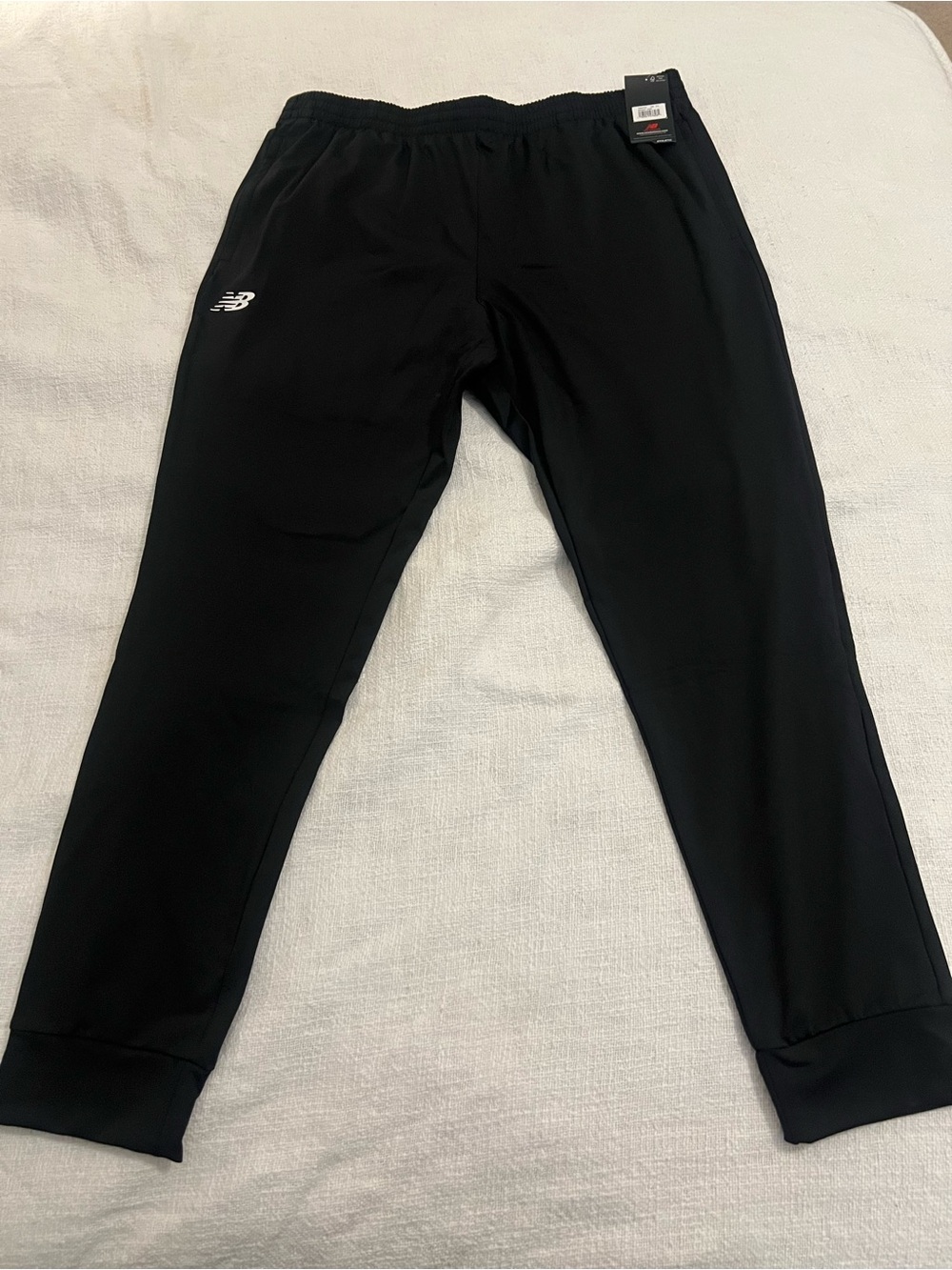New Balance Black Away Team Pants Sz 2XL Zippered Pockets  and Dry-Fit